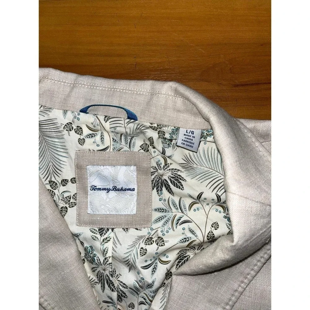 Mens Tommy Bahama Linen Blend 2 button Business Casual Blazer Sport Coat Jacket